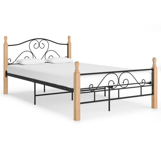 Bedframe metaal zwart 120x200 cm is nu te koop bij PeponiXL, paradijselijk wonen!