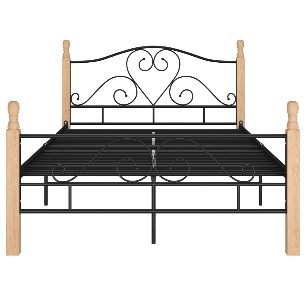Bedframe metaal zwart 120x200 cm is nu te koop bij PeponiXL, paradijselijk wonen!