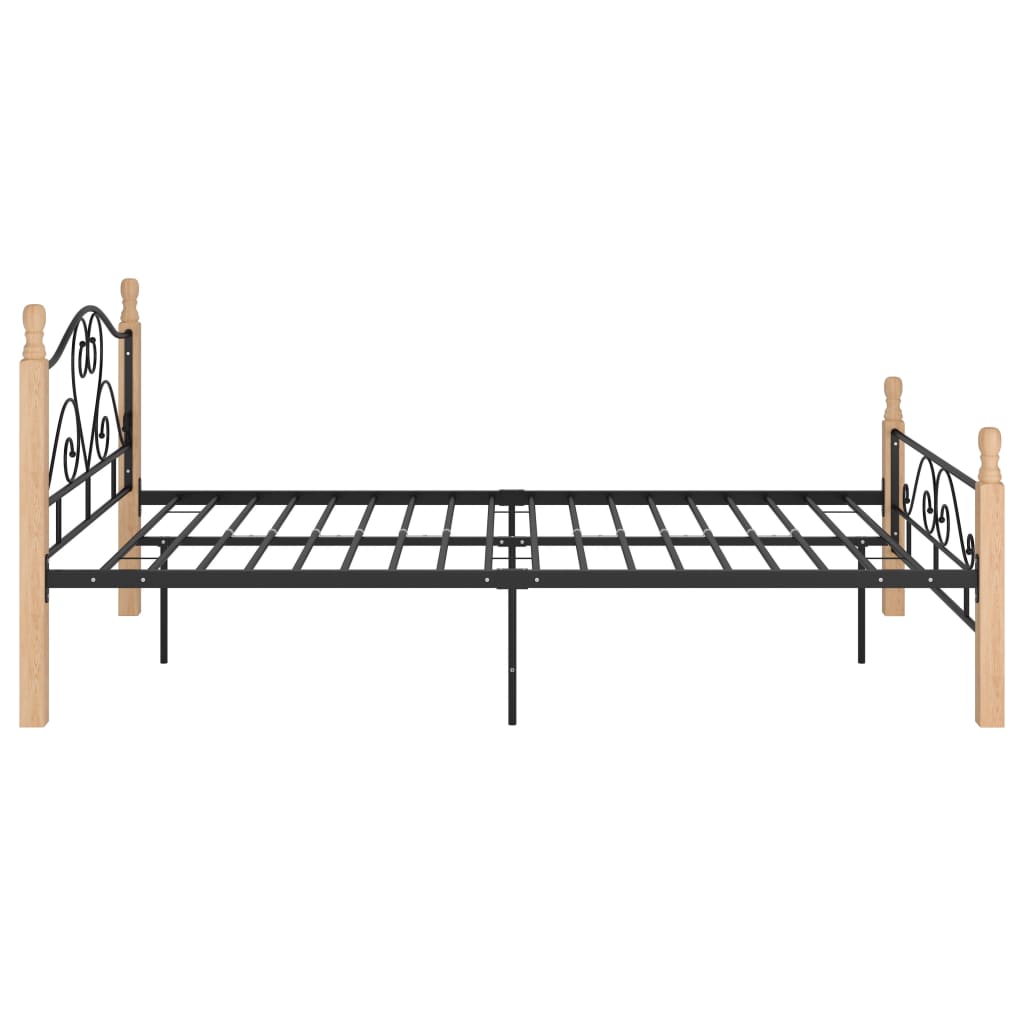 Bedframe metaal zwart 120x200 cm is nu te koop bij PeponiXL, paradijselijk wonen!
