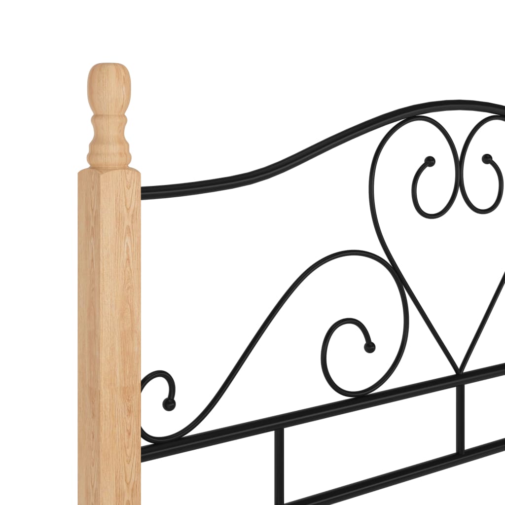 Bedframe metaal zwart 120x200 cm is nu te koop bij PeponiXL, paradijselijk wonen!