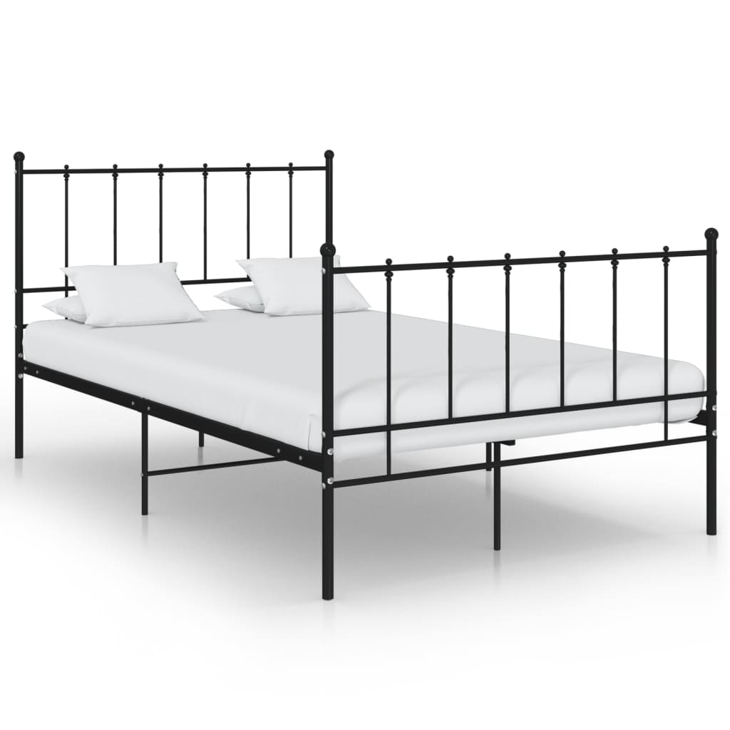 Bedframe metaal zwart 120x200 cm is nu te koop bij PeponiXL, paradijselijk wonen!