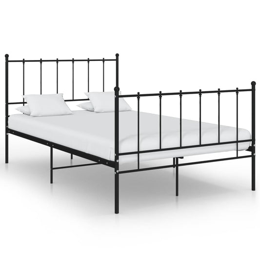 Bedframe metaal zwart 120x200 cm is nu te koop bij PeponiXL, paradijselijk wonen!