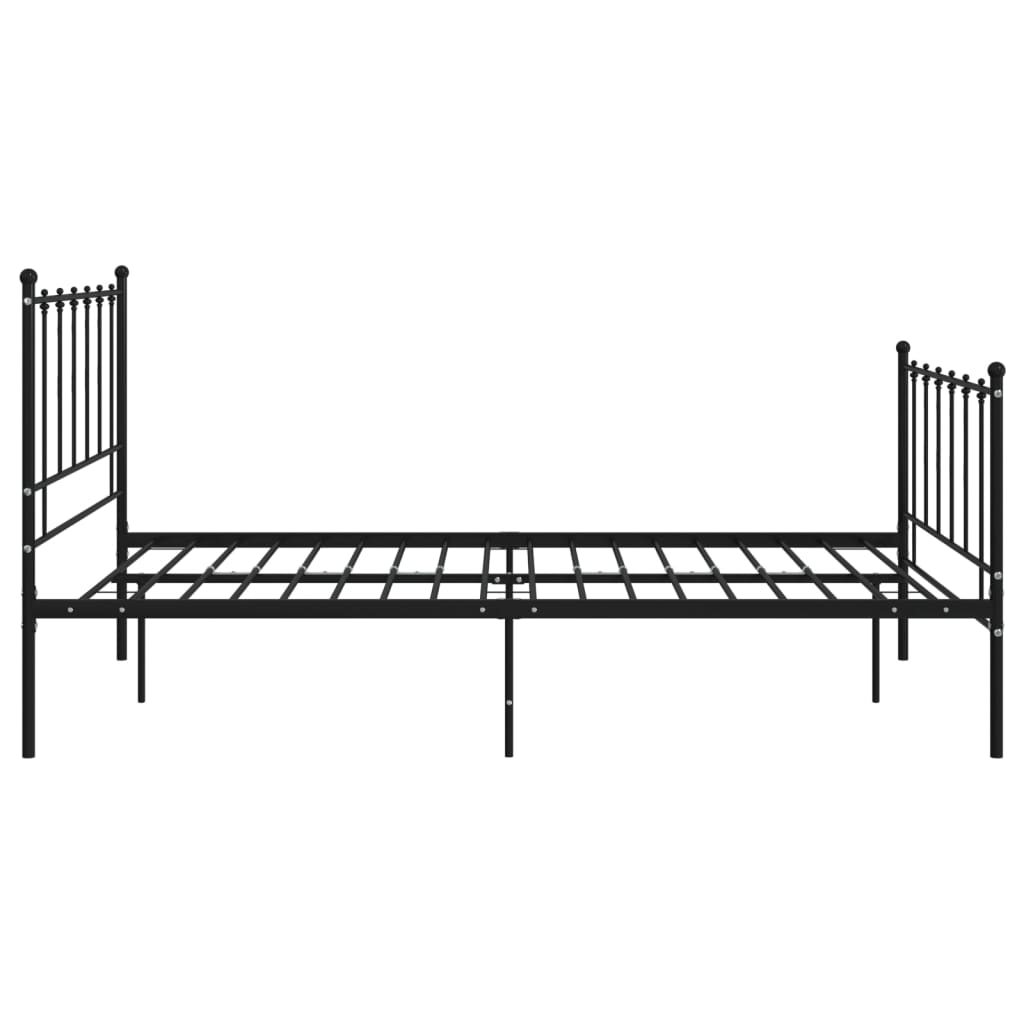 Bedframe metaal zwart 120x200 cm is nu te koop bij PeponiXL, paradijselijk wonen!