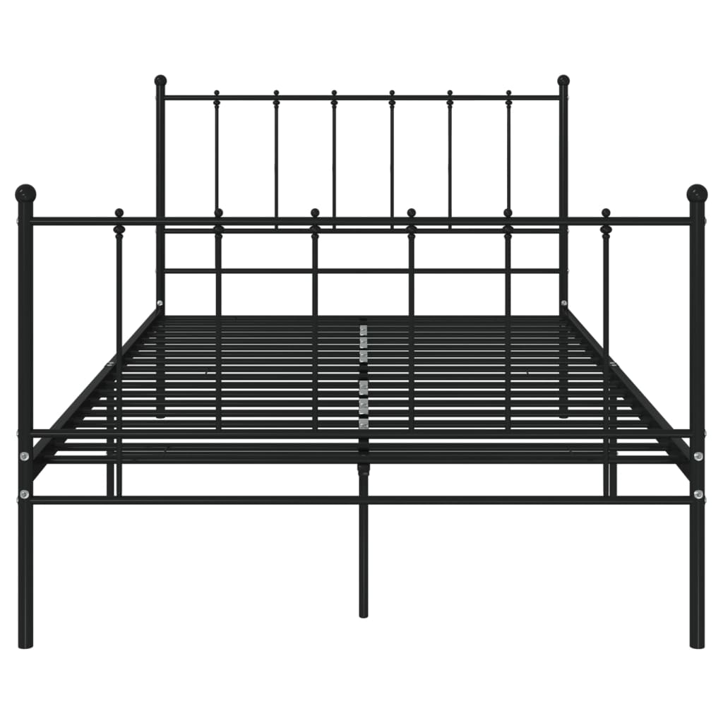 Bedframe metaal zwart 120x200 cm is nu te koop bij PeponiXL, paradijselijk wonen!