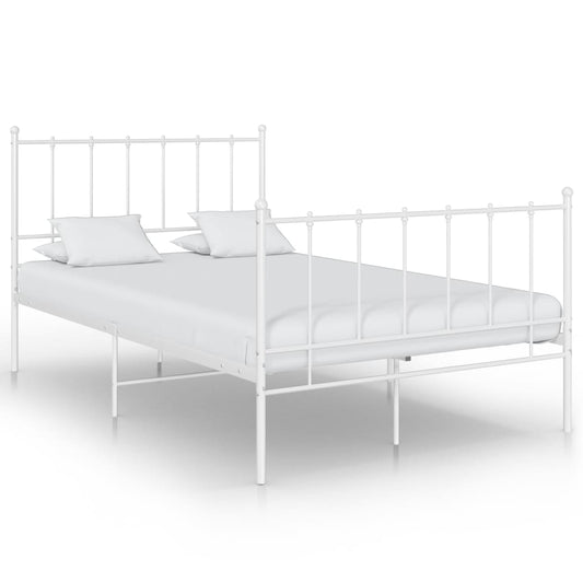 Bedframe metaal wit 120x200 cm is nu te koop bij PeponiXL, paradijselijk wonen!