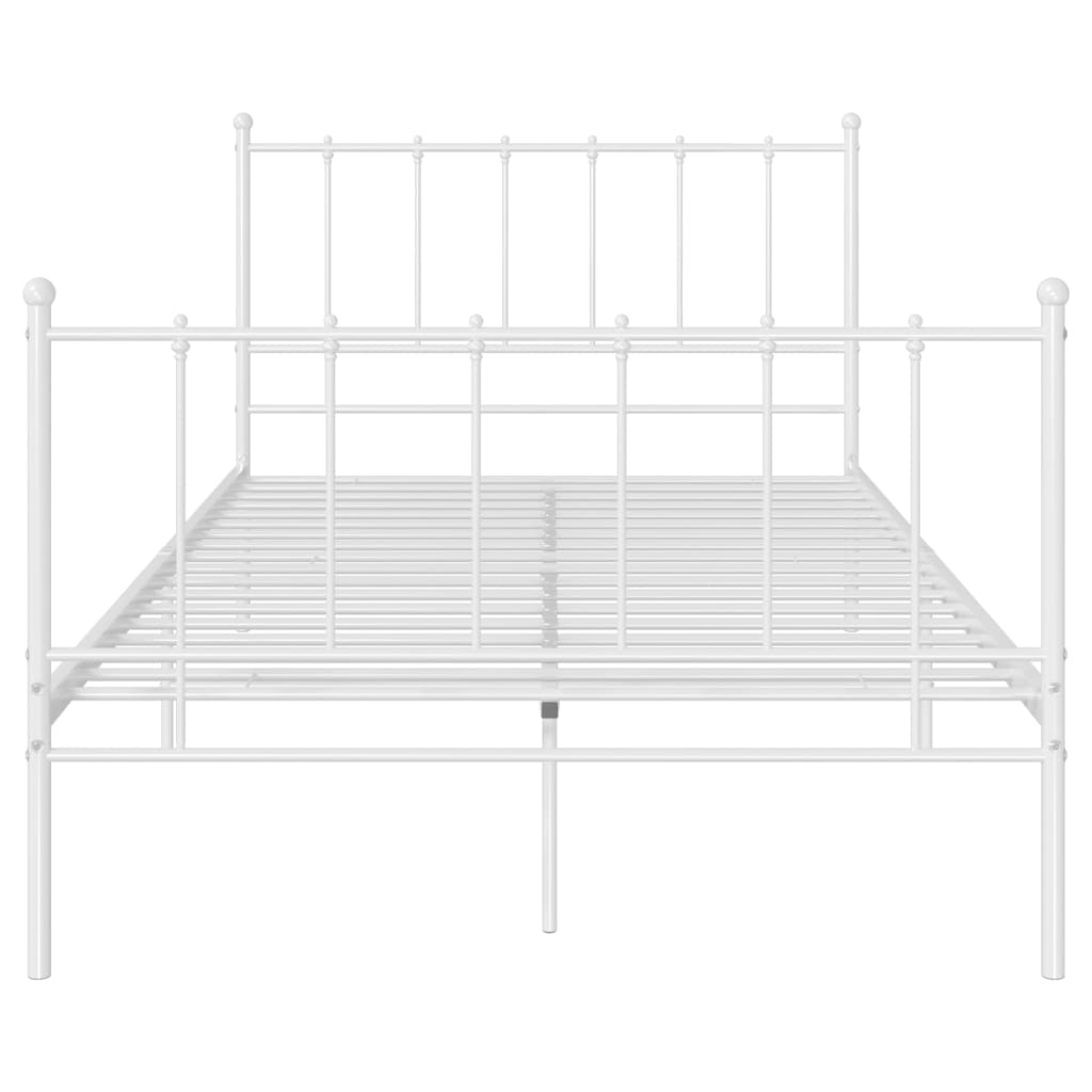 Bedframe metaal wit 120x200 cm is nu te koop bij PeponiXL, paradijselijk wonen!