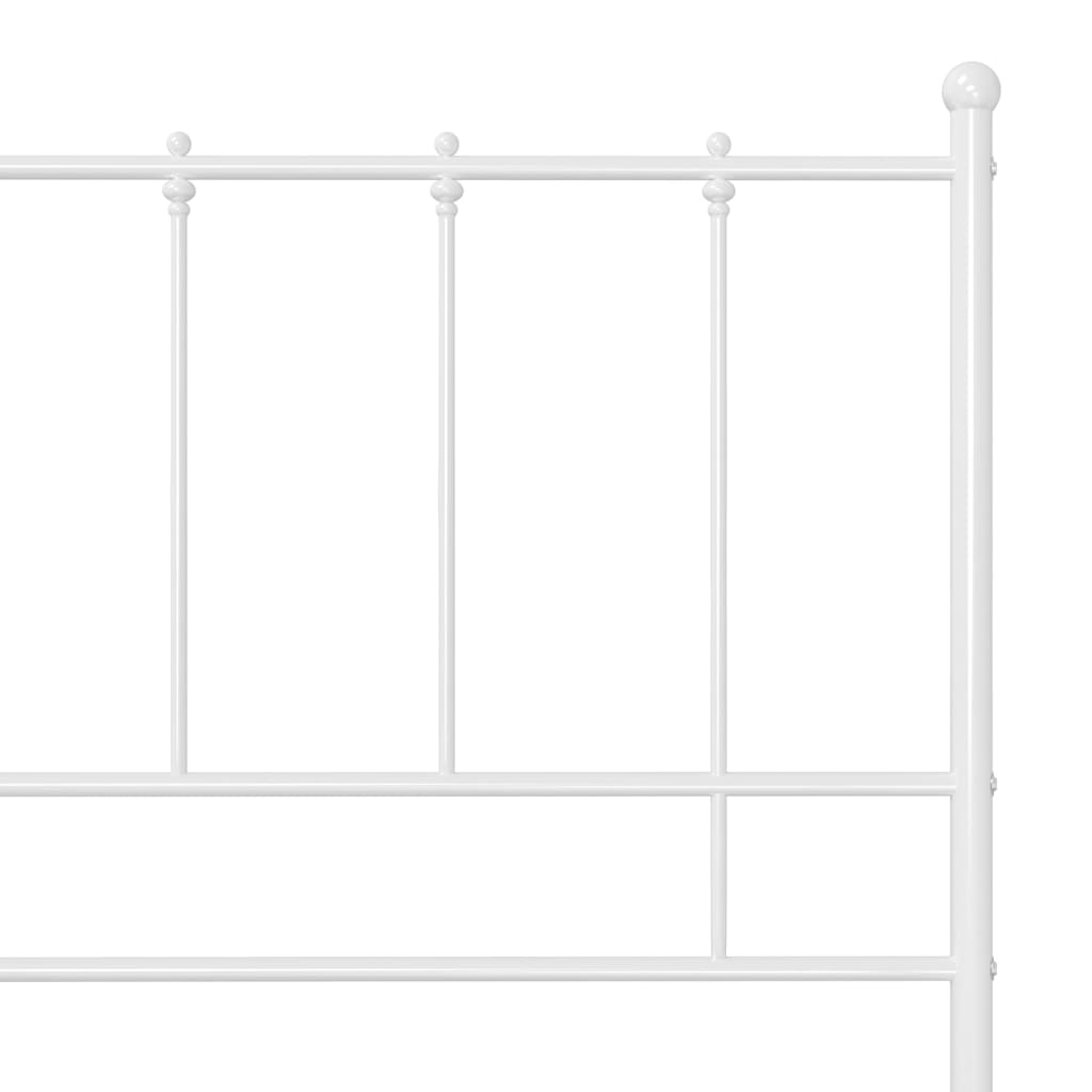 Bedframe metaal wit 120x200 cm is nu te koop bij PeponiXL, paradijselijk wonen!