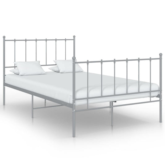 Bedframe metaal grijs 120x200 cm is nu te koop bij PeponiXL, paradijselijk wonen!