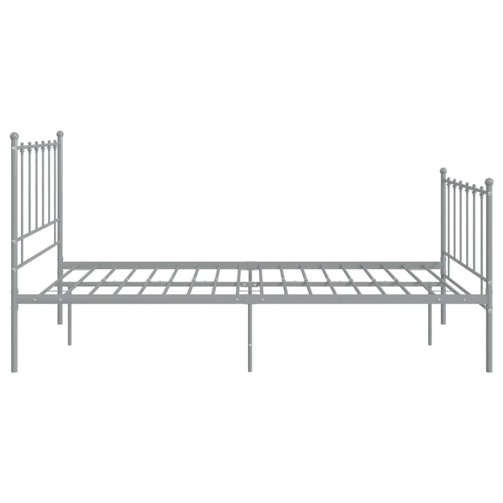 Bedframe metaal grijs 120x200 cm is nu te koop bij PeponiXL, paradijselijk wonen!