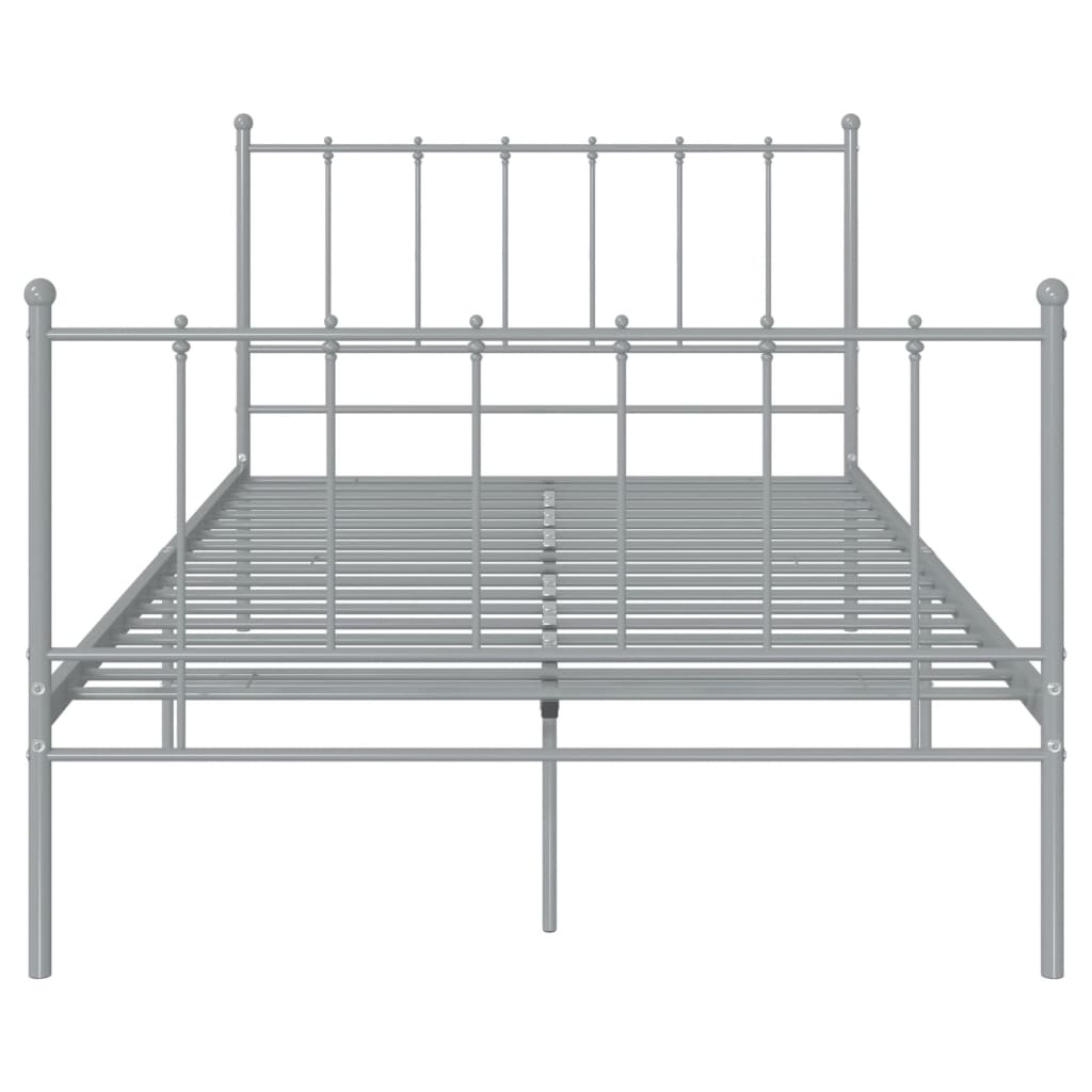 Bedframe metaal grijs 120x200 cm is nu te koop bij PeponiXL, paradijselijk wonen!
