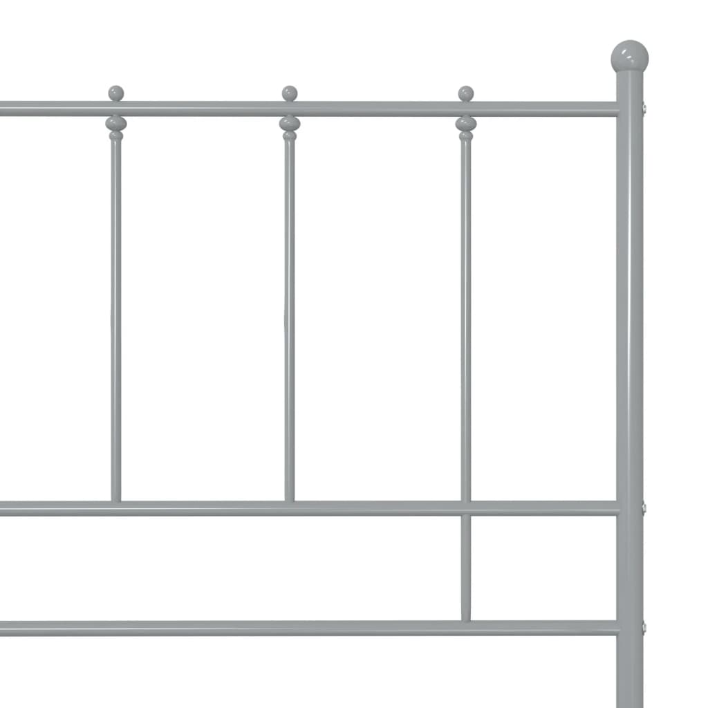 Bedframe metaal grijs 120x200 cm is nu te koop bij PeponiXL, paradijselijk wonen!