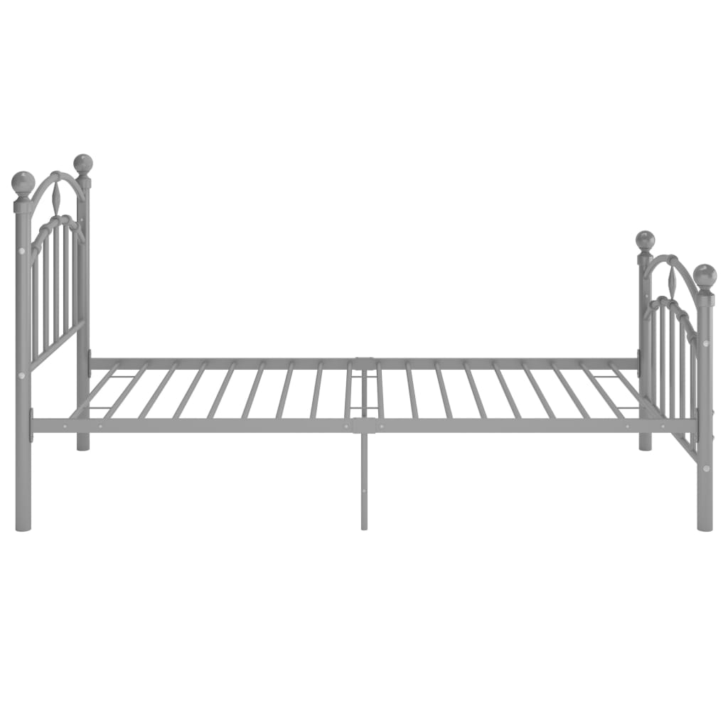 Bedframe metaal grijs 90x200 cm is nu te koop bij PeponiXL, paradijselijk wonen!