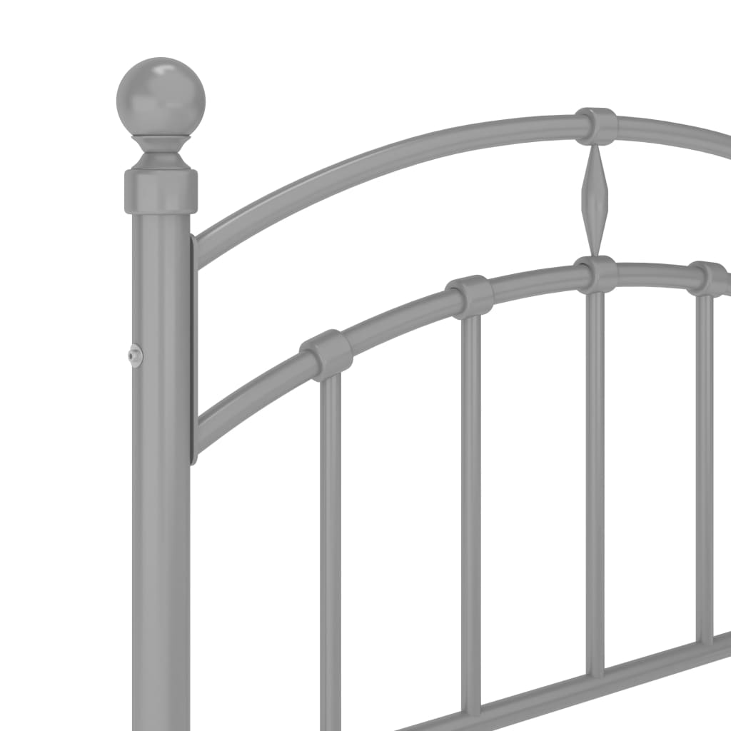 Bedframe metaal grijs 90x200 cm is nu te koop bij PeponiXL, paradijselijk wonen!