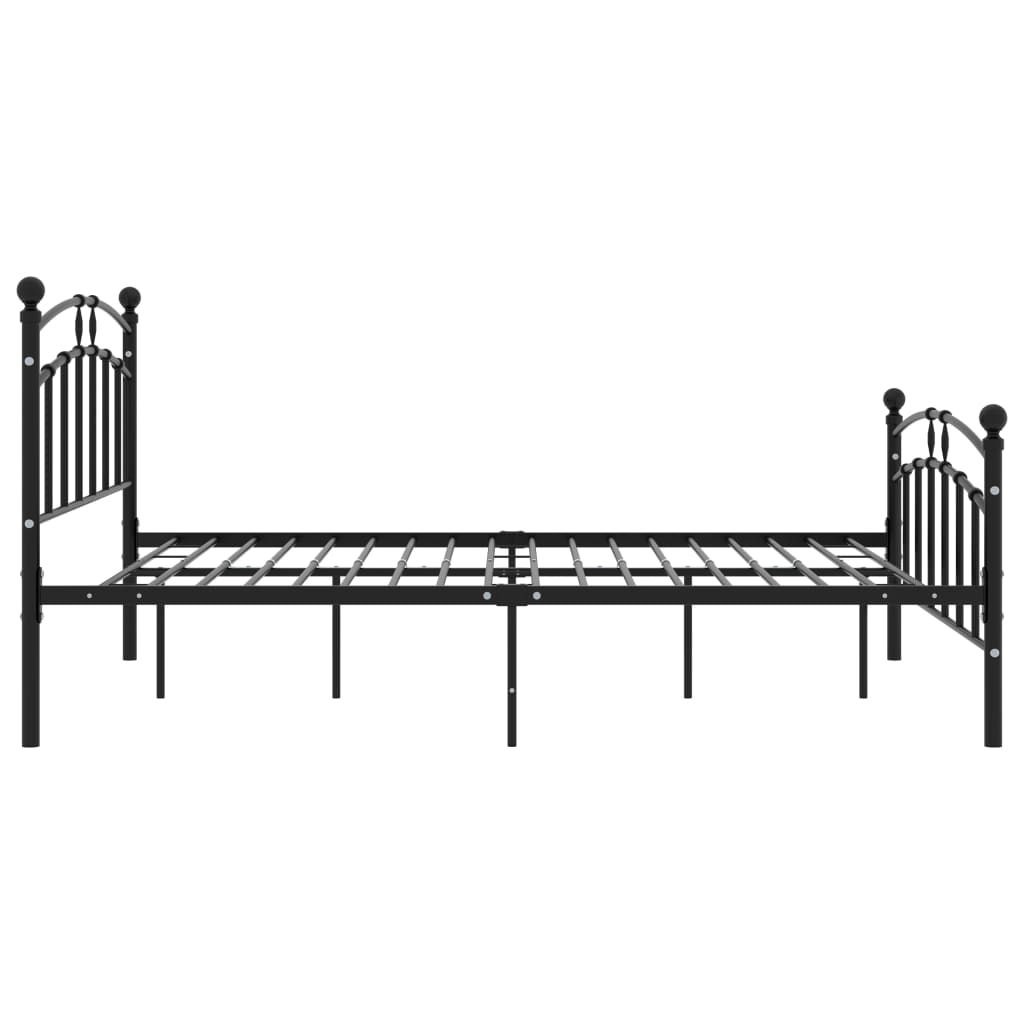 Bedframe metaal zwart 200x200 cm is nu te koop bij PeponiXL, paradijselijk wonen!