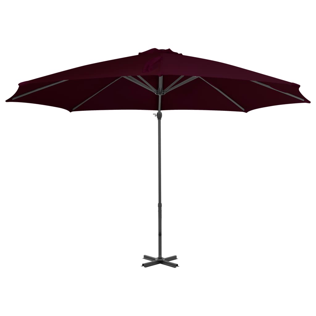 Zweefparasol met aluminium paal 300 cm rood is nu te koop bij PeponiXL, paradijselijk wonen!