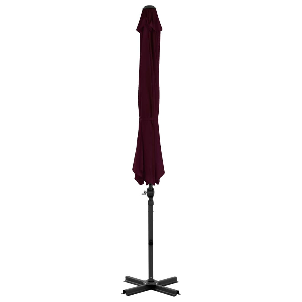 Zweefparasol met aluminium paal 300 cm rood is nu te koop bij PeponiXL, paradijselijk wonen!