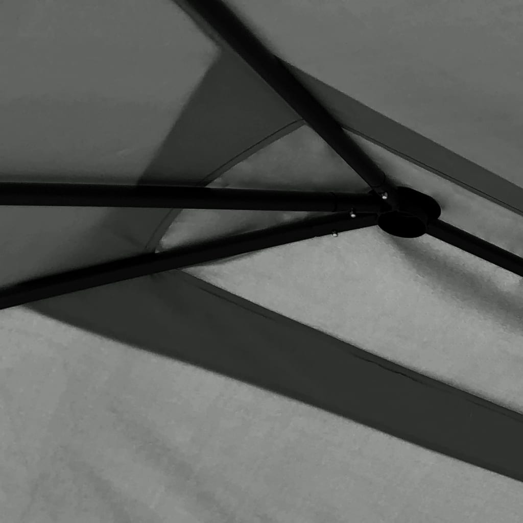 Prieel met paalhoezen 160 g/m² 3x4x2,6 m antracietkleurig is nu te koop bij PeponiXL, paradijselijk wonen!