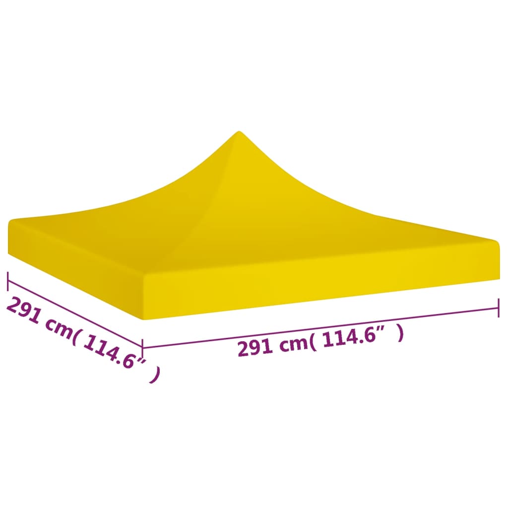 Partytentdak 270 g/m² 3x3 m geel is nu te koop bij PeponiXL, paradijselijk wonen!