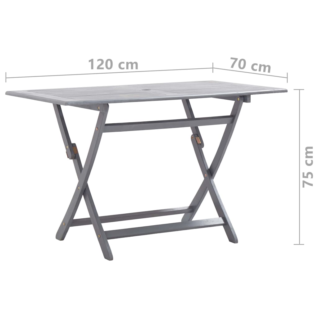 5-delige Tuinset massief acaciahout grijs is nu te koop bij PeponiXL, paradijselijk wonen!