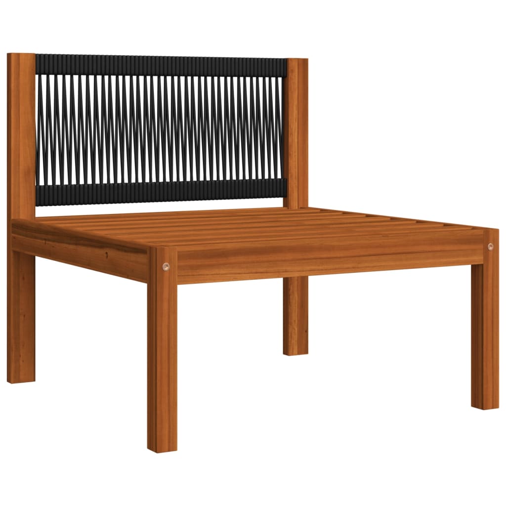 4-delige tuinloungeset met kussens crèmekleurig acaciahout en touw is nu te koop bij PeponiXL, paradijselijk wonen!
