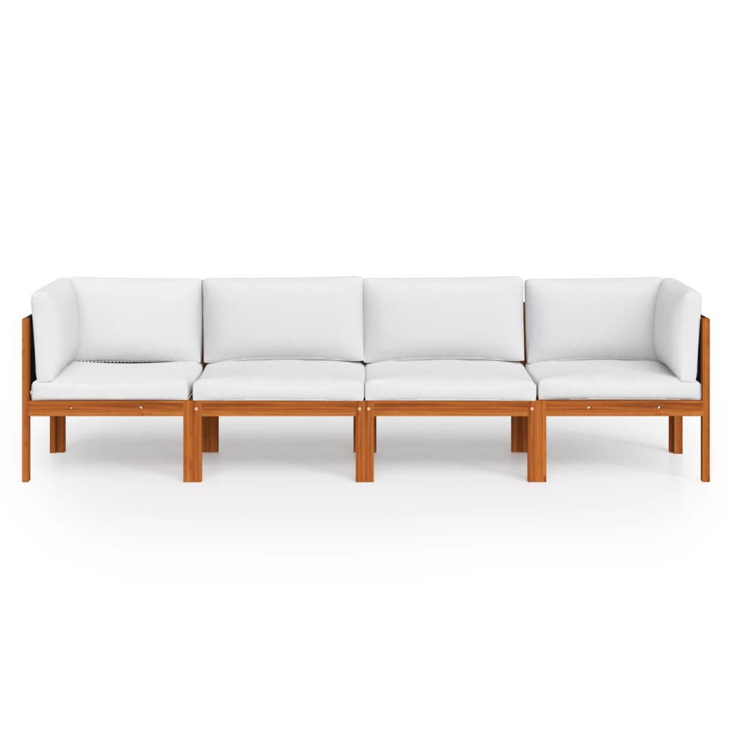 4-zits tuinbank met kussen acaciahout & touw is nu te koop bij PeponiXL, paradijselijk wonen!
