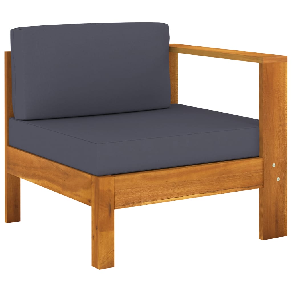 8-delige Loungeset met donkergrijze kussens acaciahout is nu te koop bij PeponiXL, paradijselijk wonen!