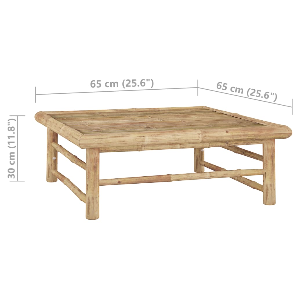 6-delige Loungeset met donkergrijze kussens bamboe is nu te koop bij PeponiXL, paradijselijk wonen!