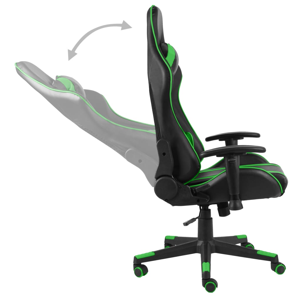 Gamestoel draaibaar PVC groen is nu te koop bij PeponiXL, paradijselijk wonen!