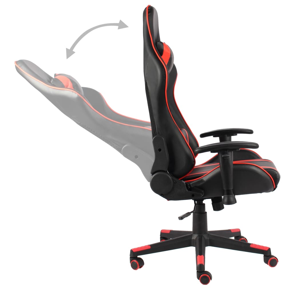 Gamestoel draaibaar PVC rood is nu te koop bij PeponiXL, paradijselijk wonen!