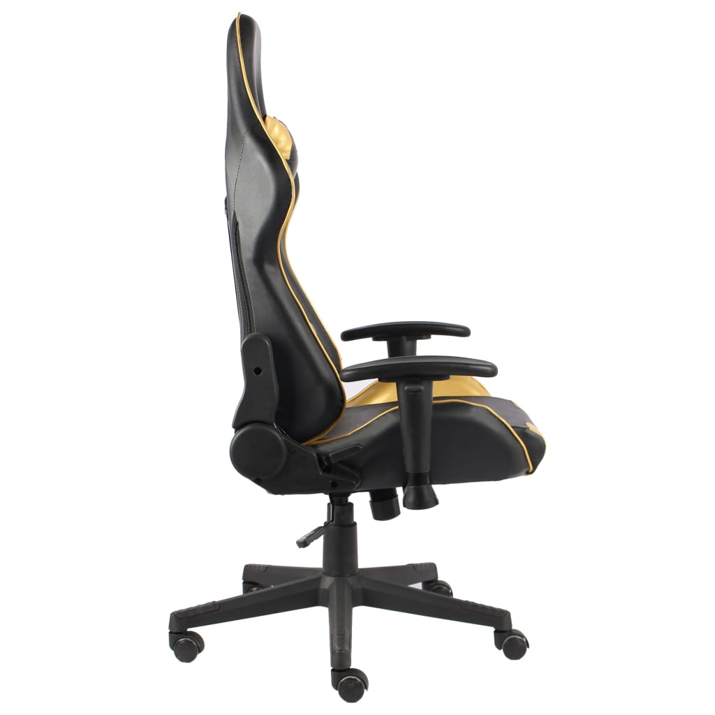 Gamestoel draaibaar PVC goudkleurig is nu te koop bij PeponiXL, paradijselijk wonen!