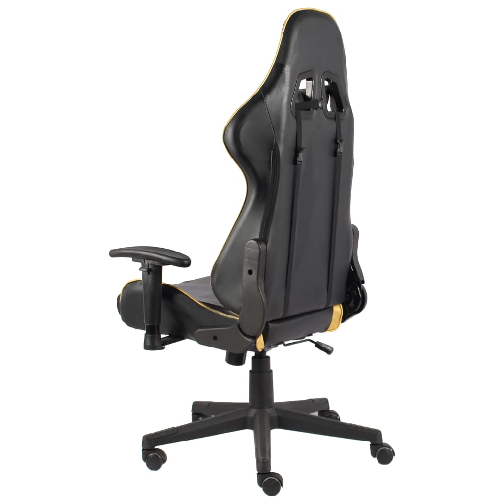 Gamestoel draaibaar PVC goudkleurig is nu te koop bij PeponiXL, paradijselijk wonen!