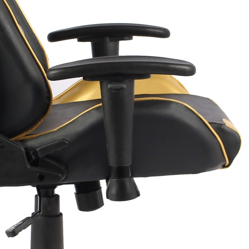 Gamestoel draaibaar PVC goudkleurig is nu te koop bij PeponiXL, paradijselijk wonen!