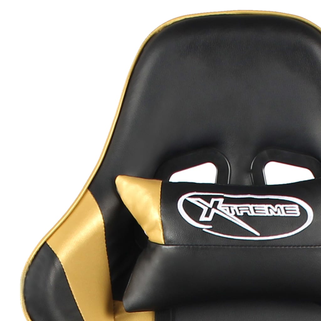 Gamestoel draaibaar PVC goudkleurig is nu te koop bij PeponiXL, paradijselijk wonen!