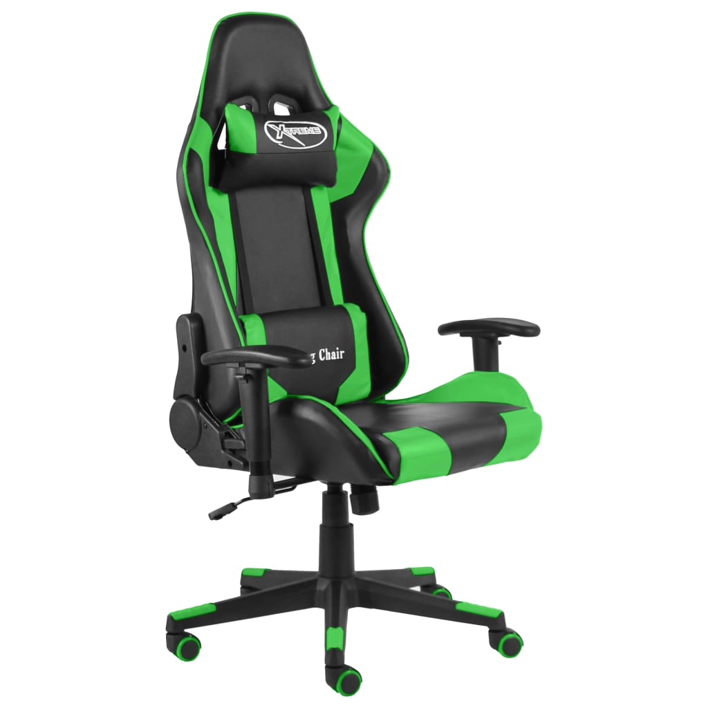 Gamestoel draaibaar PVC groen is nu te koop bij PeponiXL, paradijselijk wonen!
