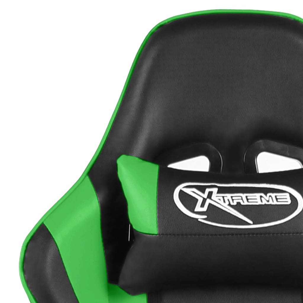 Gamestoel draaibaar PVC groen is nu te koop bij PeponiXL, paradijselijk wonen!