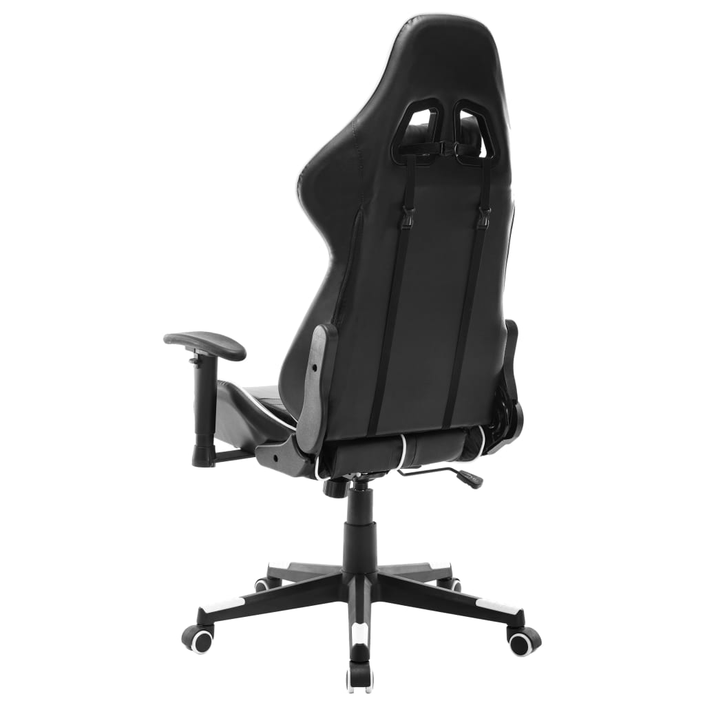 Gamestoel kunstleer zwart en wit is nu te koop bij PeponiXL, paradijselijk wonen!