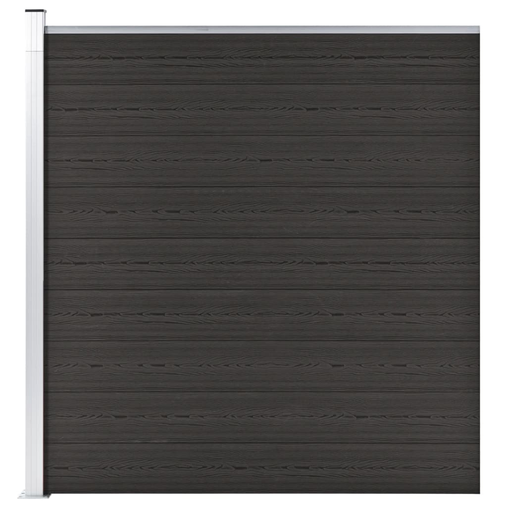 Schuttingpaneel 175x186 cm HKC zwart is nu te koop bij PeponiXL, paradijselijk wonen!
