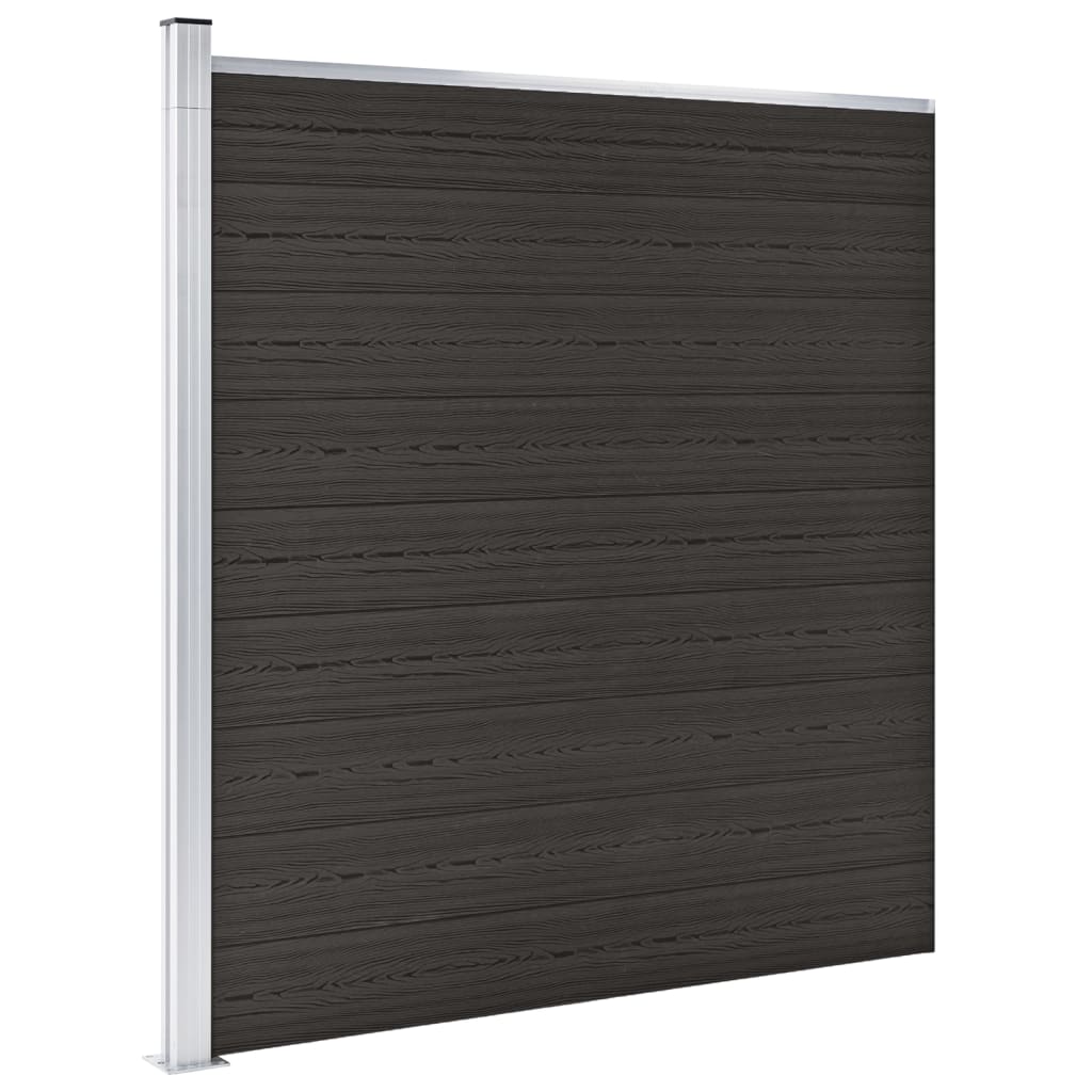 Schuttingpaneel 175x186 cm HKC zwart is nu te koop bij PeponiXL, paradijselijk wonen!