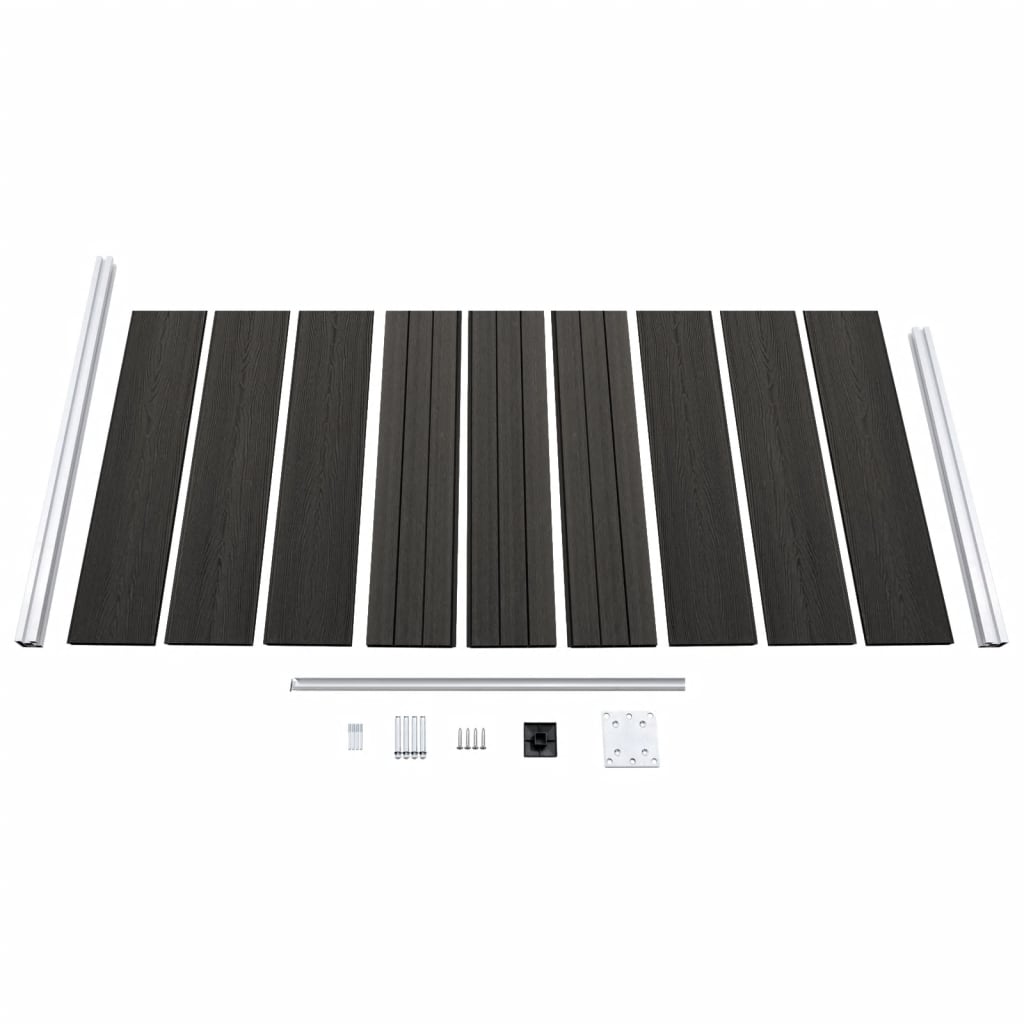 Schuttingpaneel 95x186 cm HKC grijs is nu te koop bij PeponiXL, paradijselijk wonen!
