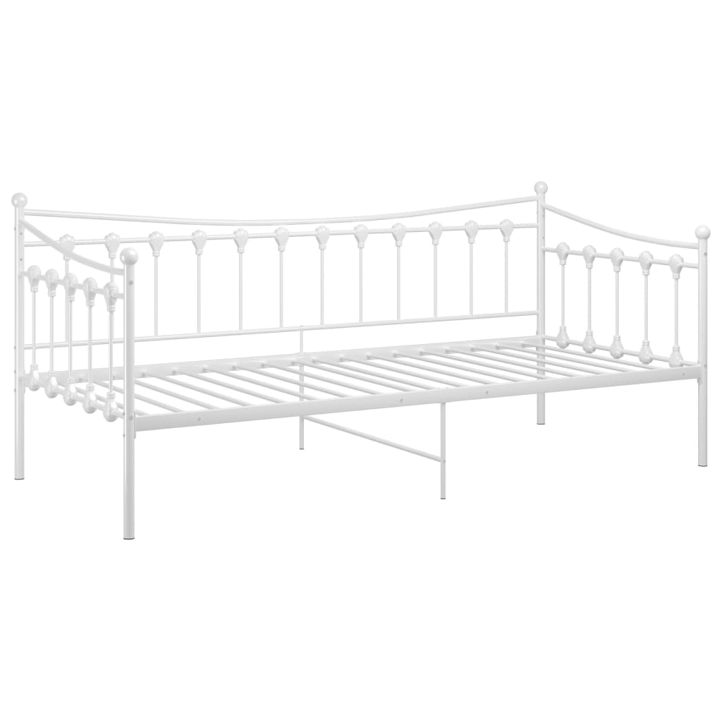Slaapbank metaal wit 90x200 cm is nu te koop bij PeponiXL, paradijselijk wonen!