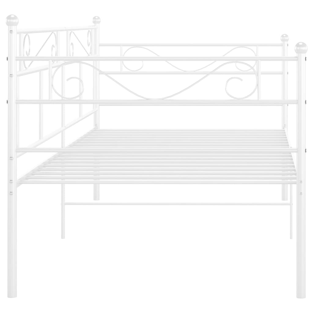 Slaapbankframe metaal wit 90x200 cm is nu te koop bij PeponiXL, paradijselijk wonen!