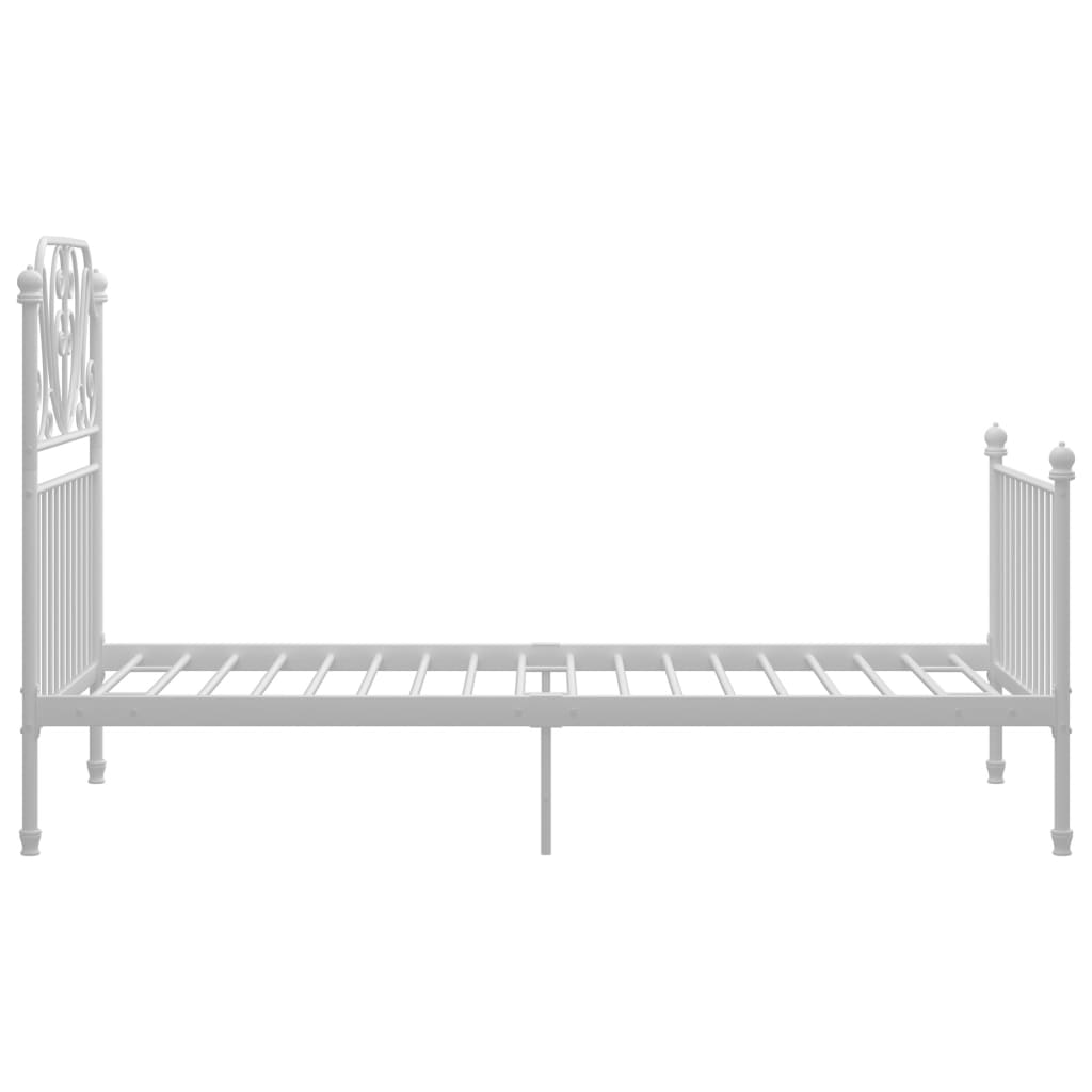 Bedframe metaal wit 100x200 cm is nu te koop bij PeponiXL, paradijselijk wonen!