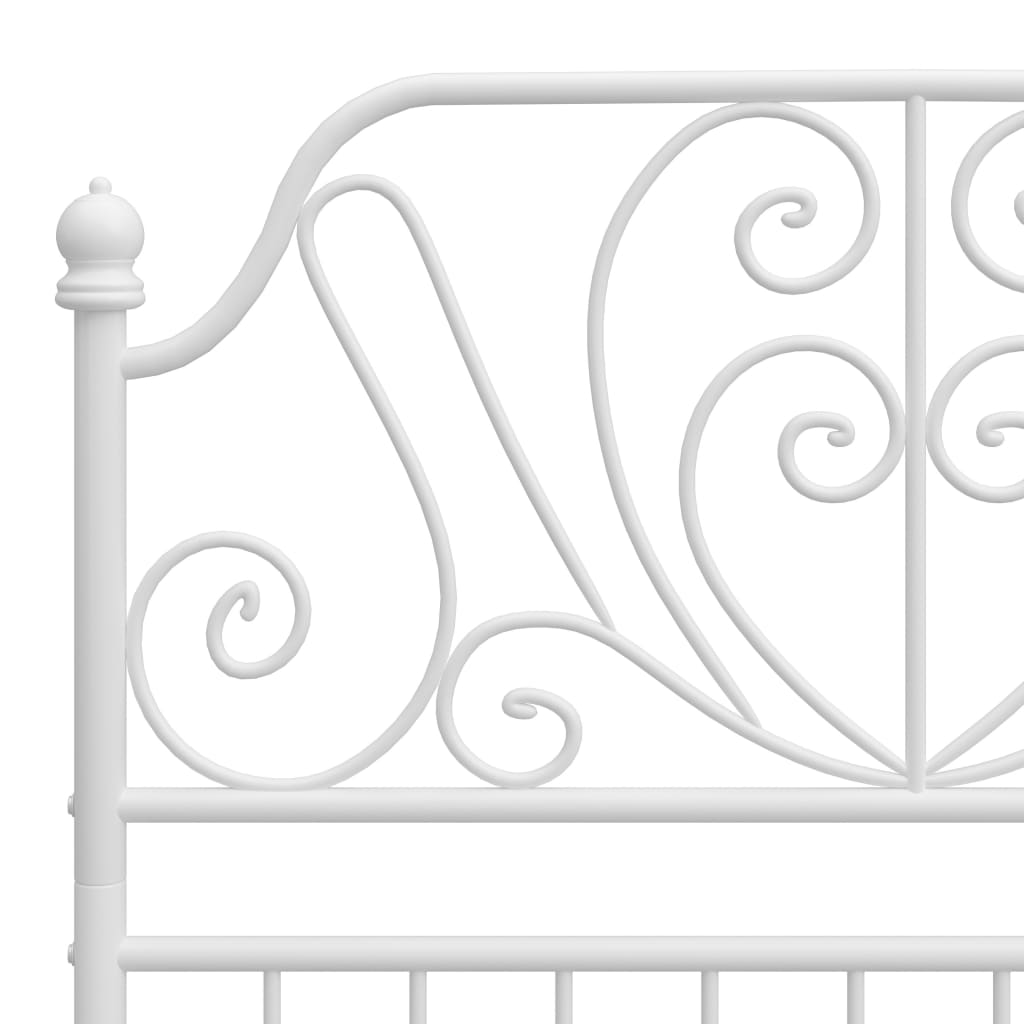 Bedframe metaal wit 100x200 cm is nu te koop bij PeponiXL, paradijselijk wonen!