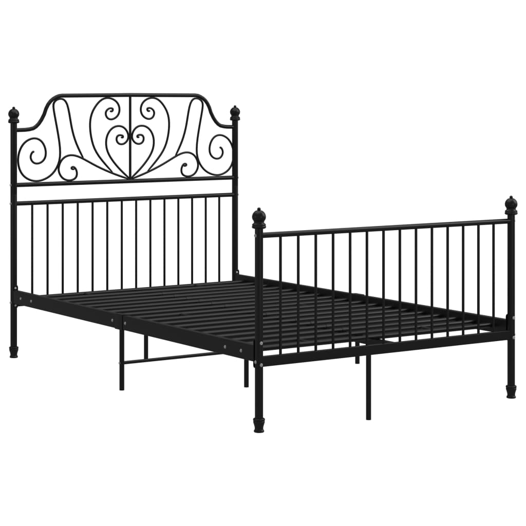Bedframe metaal zwart 120x200 cm is nu te koop bij PeponiXL, paradijselijk wonen!