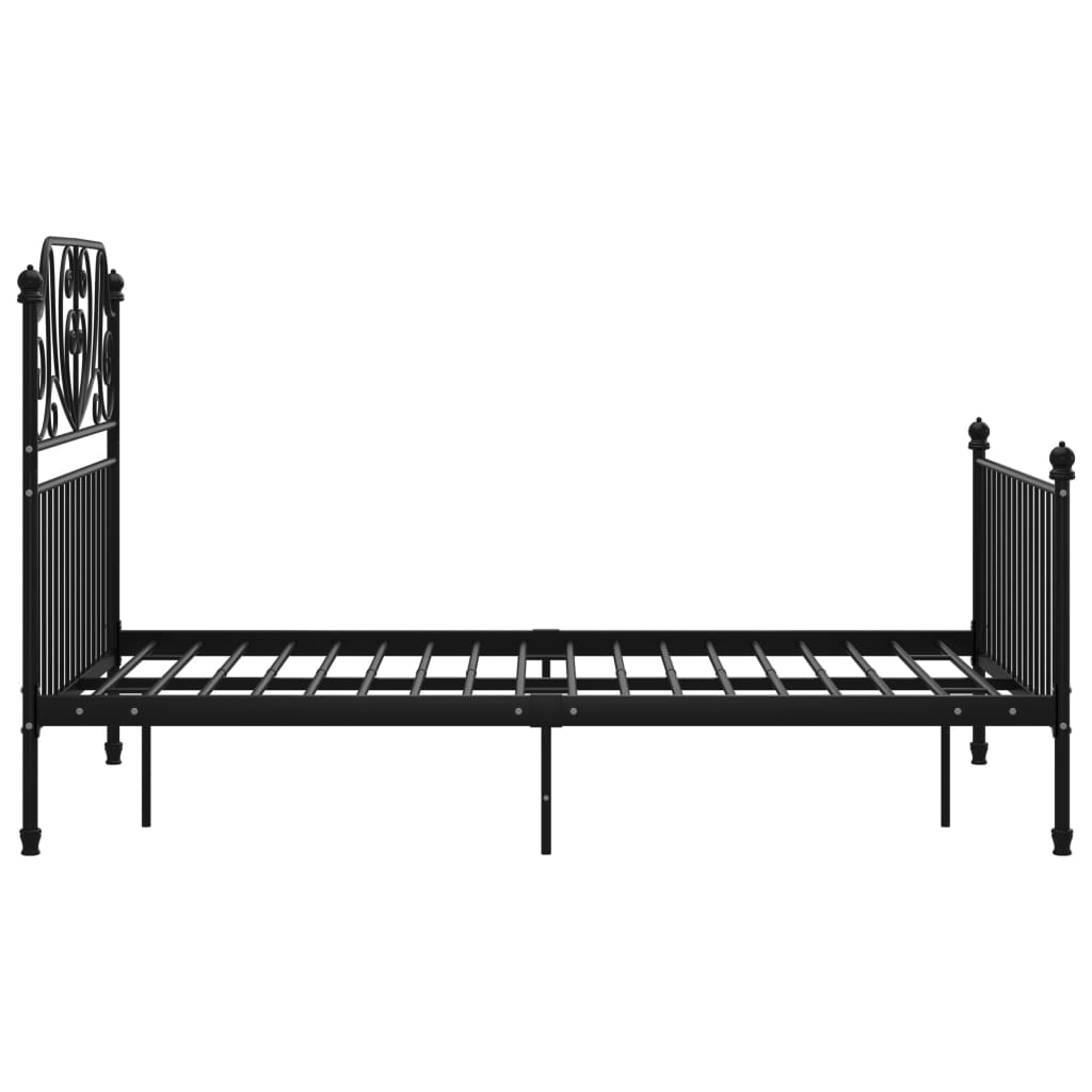 Bedframe metaal zwart 120x200 cm is nu te koop bij PeponiXL, paradijselijk wonen!