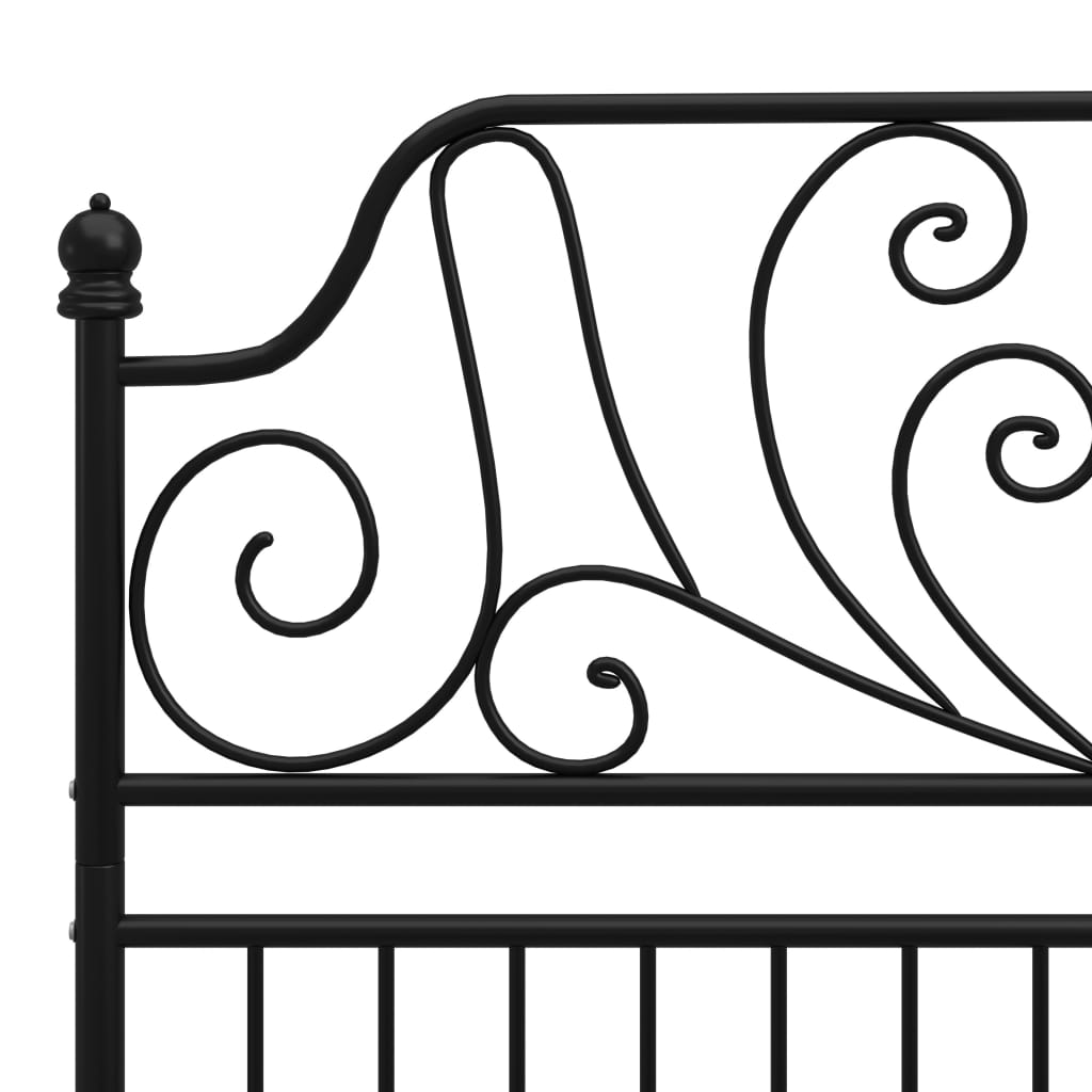 Bedframe metaal zwart 120x200 cm is nu te koop bij PeponiXL, paradijselijk wonen!