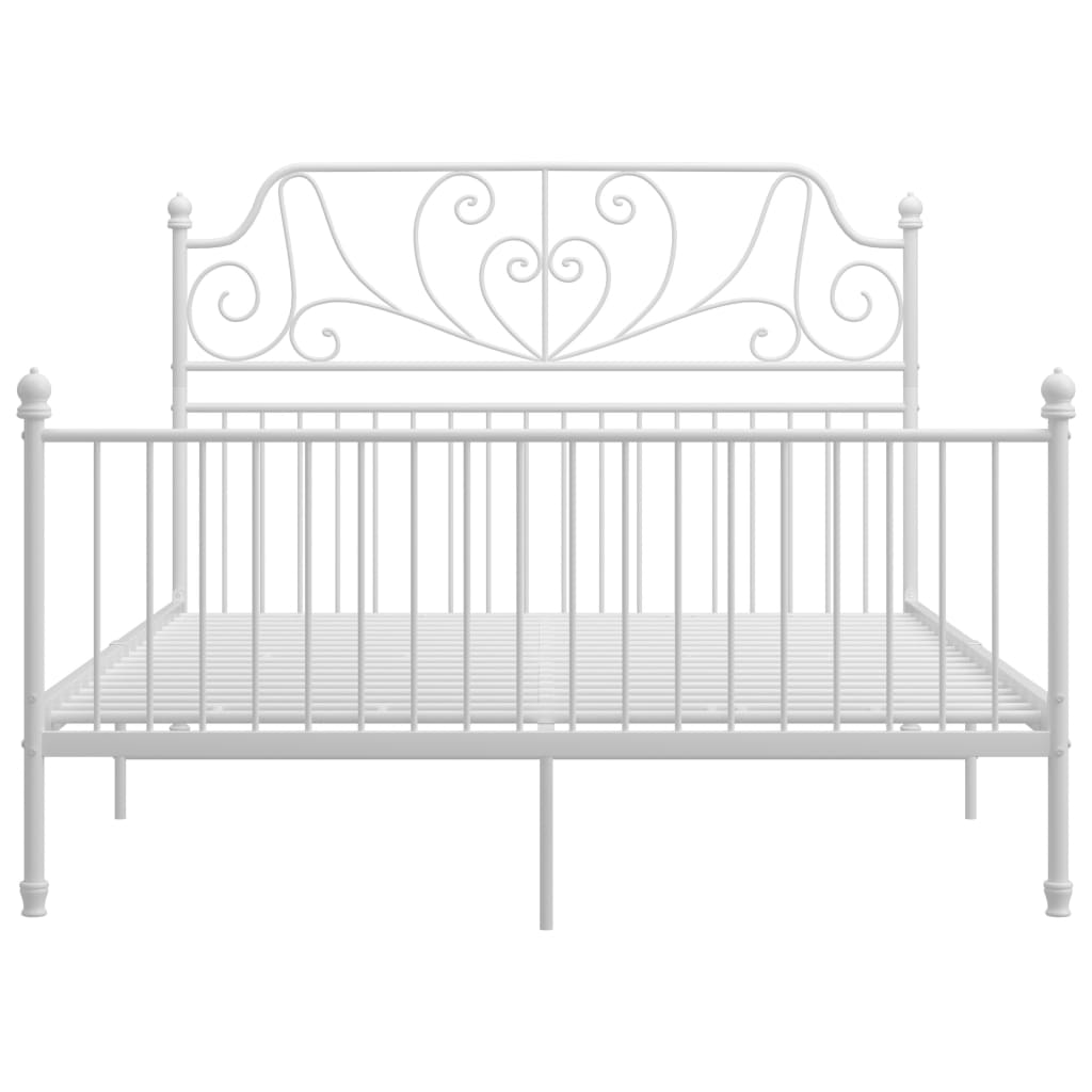Bedframe metaal wit 140x200 cm is nu te koop bij PeponiXL, paradijselijk wonen!
