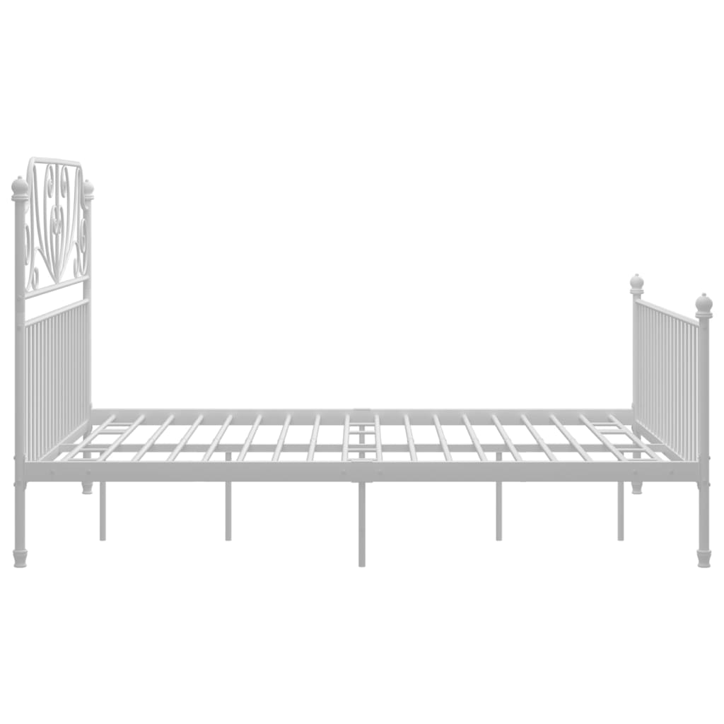 Bedframe metaal wit 140x200 cm is nu te koop bij PeponiXL, paradijselijk wonen!