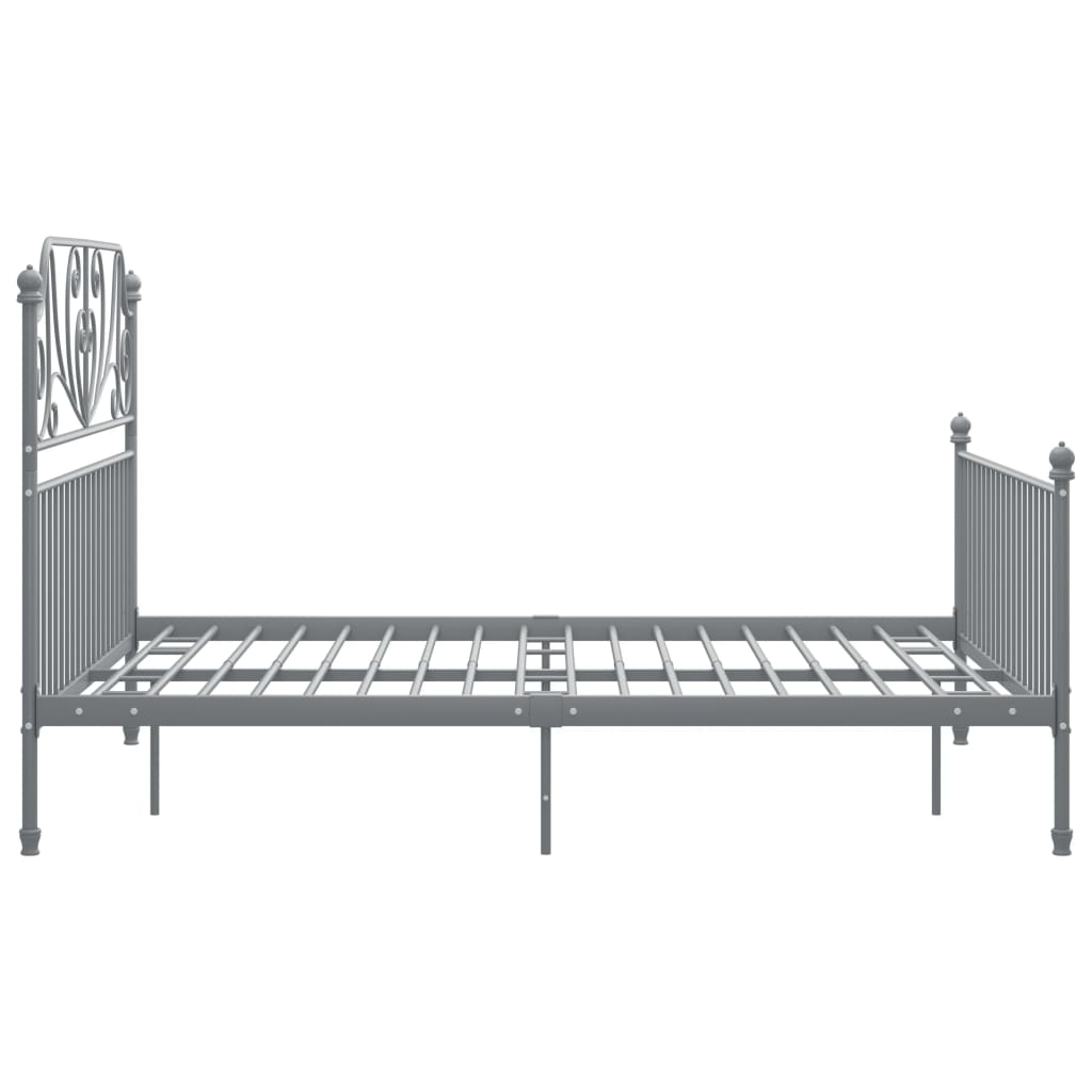 Bedframe metaal grijs 160x200 cm is nu te koop bij PeponiXL, paradijselijk wonen!