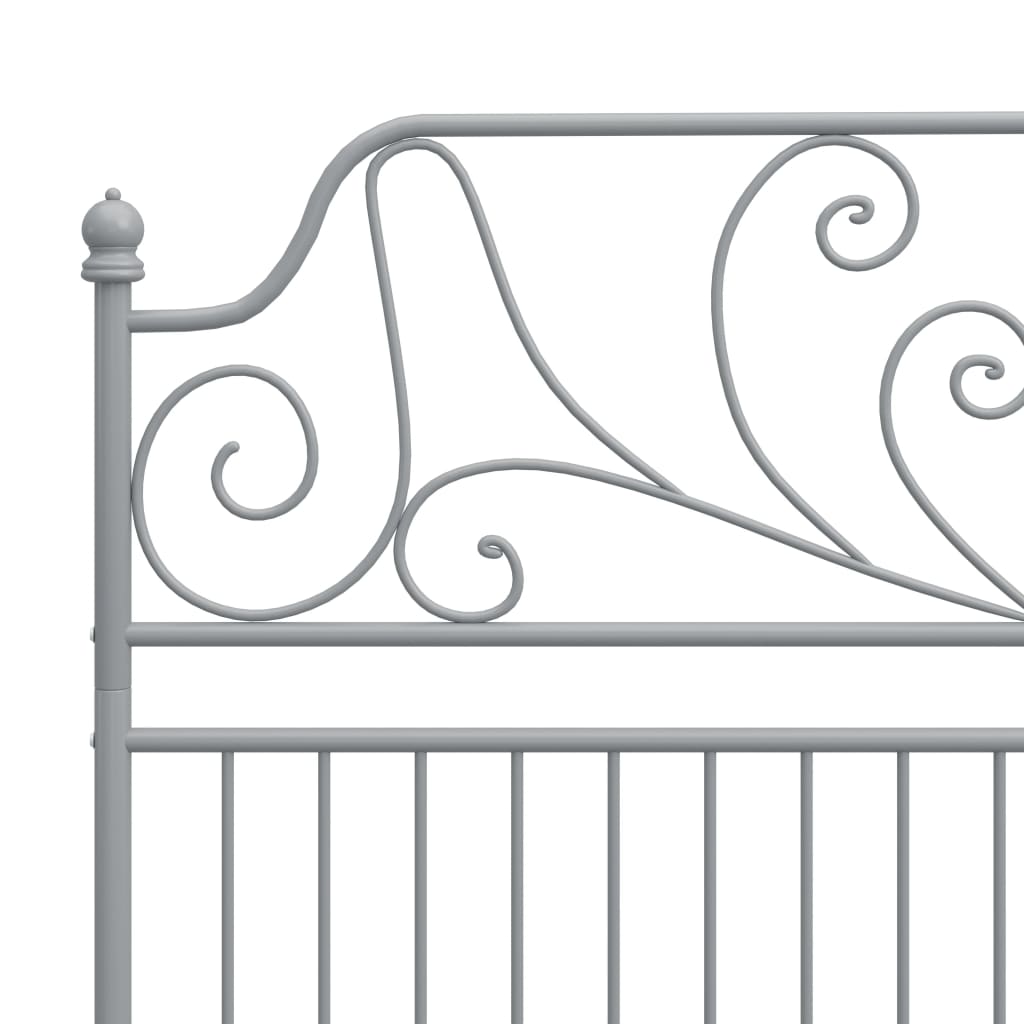 Bedframe metaal grijs 160x200 cm is nu te koop bij PeponiXL, paradijselijk wonen!